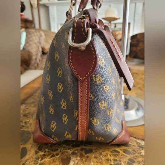 Dooney & Bourke Brown and Tan Monogrammed Men's Bag - Picture 4 of 10